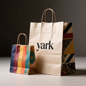 Sac en papier kraft réutilisable et écologique RDY avec poignée, solution de shopping pour les magasins de détail, sacs en papier kraft pour le shopping - Product Image 2