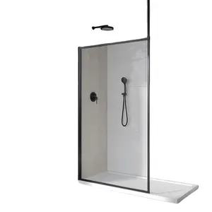 热卖淋浴屏超级节省成本一个钢化玻璃浴室淋浴热卖淋浴门