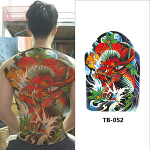 Pegatina de tatuaje de <span class=keywords><strong>espalda</strong></span> completa temporal grande impermeable de alta calidad para mujeres y hombres - Product Image 5