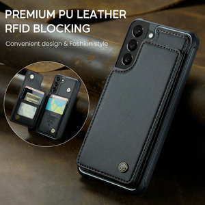 Custodia unica custodia in pelle Premium sottile posteriore per <span class=keywords><strong>Samsung</strong></span> S23 22 <span class=keywords><strong>21</strong></span> <span class=keywords><strong>Ultra</strong></span> con funzione cavalletto custodia antiurto per S23 - Product Image 2