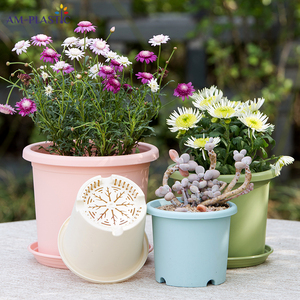 <span class=keywords><strong>Vasi</strong></span> per <span class=keywords><strong>Fiori</strong></span> Rotondi Medi <span class=keywords><strong>di</strong></span> Alta Qualità Marca Amei in PP Moderno con Colore Personalizzato per Interni/Esterni Decorazione Casa e Giardino - Product Image 2