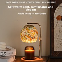 Lampe à cire fondue parfumée, brûleur de cire, lampe à bougie, veilleuse à intensité variable, lampe de table pour chambre à coucher