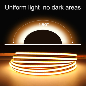 Bande <span class=keywords><strong>LED</strong></span> COB ultra-fine mini, découpable n'importe où, 3000k 4000k 6500k <span class=keywords><strong>24v</strong></span>, découpe libre, 8mm - Product Image 4