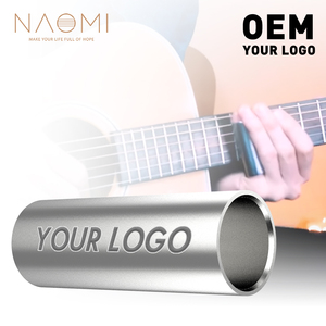 OEM su guitarra barra deslizante de acero inoxidable de metal/vidrio/cerámica diapositivas de dedo para guitarra ukelele - Product Image 2