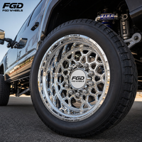 Jantes en alliage forgé chromé poli FGD Custom 22 22 26 28 30 pouces pour FORD F-150 Ranger F-250 Super Duty F-350 Super Duty