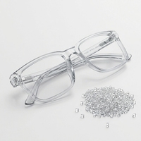 Granulés de nylon transparents alternatifs au TR90, PA12, qualité de moulage par injection à haute résistance pour montures de lunettes