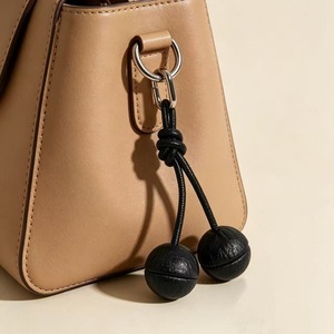 Creative Leather Gift Cherry Keychain Multi-color Pu Cartoon Fruit Cherry Metal Carabiner <b>Keyring</b> Phone Bag <b>Charms</b> Car Keychain - Product Image 4