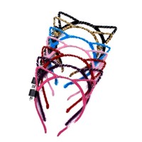 Serre-tête Lumineux à Dix Oreilles de Chat Clignotantes pour Fête et Déguisement