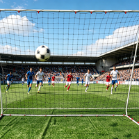 But de football en fer robuste Vance Sports avec cadre durable, montage facile et performance toutes saisons pour une utilisation en intérieur/extérieur
