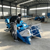 Moissonneuse-batteuse portable mini pour céréales, riz et blé – Machine de récolte compacte, facile à charger et à transporter pour les petites exploitations agricoles familiales