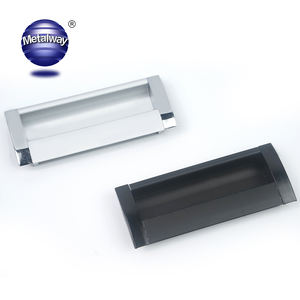 Alça de metal embutida decorativa de liga de alumínio, gaveta escondida - Product Image 3