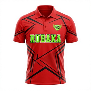 Custom <b>Red</b> Performance <b>Polo</b> <b>Shirt</b> Moisture Wicking Golf Uniform Short Sleeve Sportswear OEM ODM Wholesale Apparel - Product Image 1
