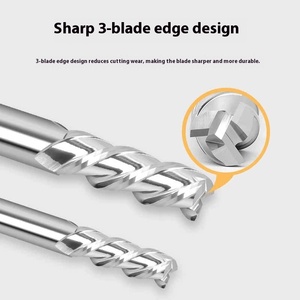 Mingzhe ZJE03 65HRC 55 Helix 3-Blade Carbide High-Gloss Mirror <strong>Aluminum</strong> Alloy <strong>End</strong> <strong>Mill</strong> Customized OEM - Product Image 3