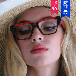 <span class=keywords><strong>2025</strong></span>มาใหม่แว่นตาสตรีกรอบแว่นตาสีฟ้าแนววินเทจเข้ากับเทรนด์ - Product Image 3