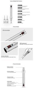 La migliore penna Derma Microneedling professionale ricaricabile elettrica a casa con schermo di visualizzazione digitale per la caduta dei capelli, smagliature - Product Image 5