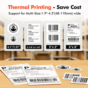 Stampante di Etichette Personalizzata Luck Jingle 110mm per Logistica Express 200dpi GD985 USB BT Stampante di Codici a Barre per Spedizioni - Product Image 2