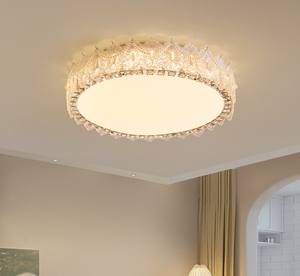 <span class=keywords><strong>Plafonnier</strong></span> de luxe <span class=keywords><strong>en</strong></span> plumes-Luminaire <span class=keywords><strong>en</strong></span> cristal de style crème français avec <span class=keywords><strong>plafonnier</strong></span> de lustre de protection à spectre complet - Product Image 1