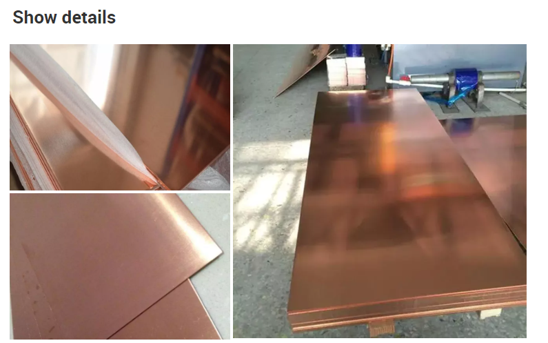 copper mould plate copper nickel alloy monel 400 plate sheet copper 24k plated bangles stackable
