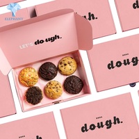 Proveedor de Confianza, Precio Razonable, Venta al por Mayor, Caja de Cartón Personalizada con Logotipo Impreso, Caja de Papel Rosa para Galletas y Pasteles de Navidad