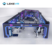 Parque temático de realidad Virtual de negocios LEKE VR, equipo de centro de juegos VR, máquina de simulador interactivo 9D, atracción VR