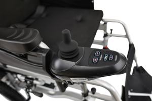 Sedia a Rotelle Elettrica Personalizzata con Schienale Alto, Telaio in Acciaio e Batteria Rimovibile per Adulti Disabili - Product Image 5