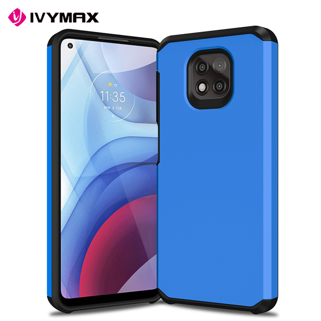 Full Body Designed armor case Heavy Duty Shockproof Slim Protective Case Cover for Moto G Power (2021)