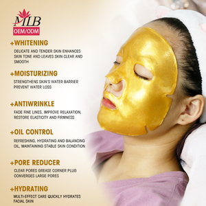 चीन त्वचा देखभाल आपूर्तिकर्ता हाइलूरोनिक एसिड कोलेजन नैनो गोल्ड क्रिस्टल कोलेजन फेस हाइड्रोजेल पूर्ण जेल सोना बायोकोलेजन फेस मास्क - Product Image 4