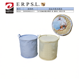 Contenitore portaoggetti grande con cerniera effetto lino, colori misti, per l'organizzazione della casa - Product Image 3