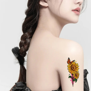 Autocollant de tatouage temporaire pour le corps, à base d'eau, sexy, imprimé à l'encre longue durée, respectueux de l'environnement, imperméable, pour filles - Product Image 5