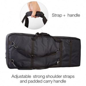 BSCI Factory OEM Professional Portable Padded Instrument Gig case Music <b>Keyboard</b> Bag for <b>61</b> 76 88 <b>Keys</b> Piano - Product Image 4