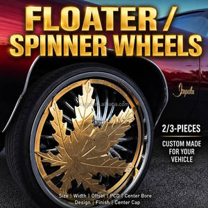 Rines Forjados Personalizados Estilo Donk de 22, 24, 26, 28 y 30 Pulgadas, de <span class=keywords><strong>2</strong></span>/3 Piezas, Giratorios, Flotantes, para Autos de Pasajeros Cadillac, GMC, Chevrolet - Product Image 1