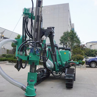 Pompe de forage rotative DTH sur chenilles CSBP590-3 avec moteur diesel portable, profondeur de forage maximale de 30 m pour puits d'eau en roche dure