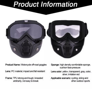 オープンフェイス風防風オートバイハーフヘルメットビンテージデザインUV400保護取り外し可能バイザーゴーグルマスクサイクリング釣り - Product Image 4