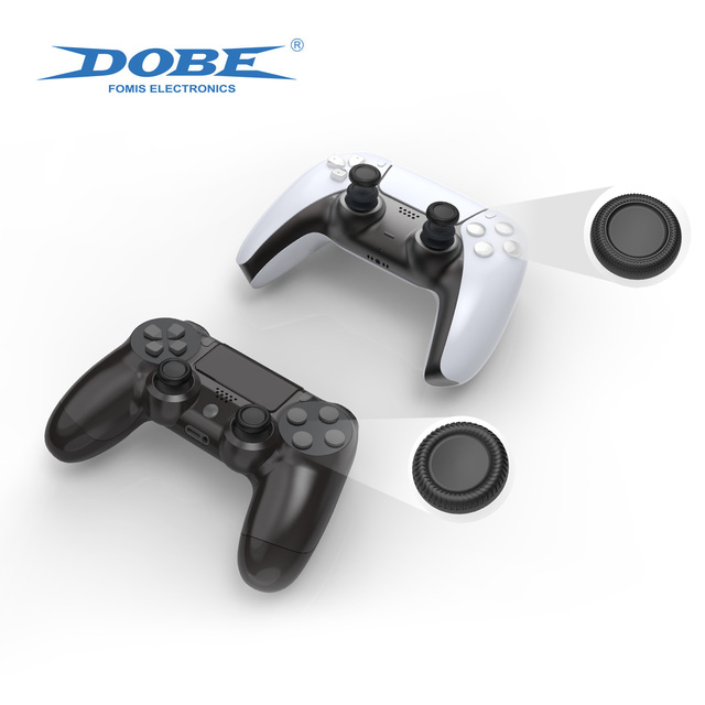 DOBE Silicone Thumbstick Caps for PS4 PS5 Controller - Anti-Slip Joystick Grips Cover for Enhanced Gaming Control & Comfort