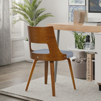 Fournisseur de la Chine Chaise de loisirs Chaise de salle à manger en cuir PU avec pieds en bois pour l'extérieur Chambre à coucher Hôtel Utilisation pour l'heure du café