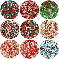 Decoratieve vulling zachte olijfschijfjes en cirkelvormige strooisel 5mm gemengde polymeerklei voor nagelkunst telefoonhoesje DIY