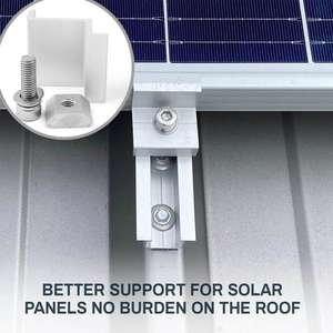 Serre-câbles réglables en aluminium anodisé SOEASY pour panneaux solaires, pour toiture - Product Image 5