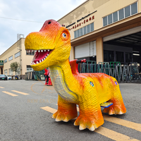 Manège électrique télécommandé en forme de dinosaure pour enfants, idéal pour les parcs d'attractions et centres commerciaux