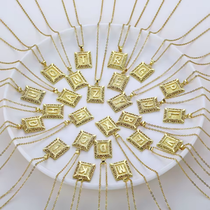 สร้อยคอชุบทองสามารถปรับแต่งอักษรตัวใหญ่สแตนเลสจี้เครื่องประดับที่ดีสร้อยคอสร้อยคอที่ไม่ก่อให้เกิดอาการแพ้สำหรับผิวแพ้ง่าย - Product Image 2