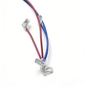 Kabel Terminal LED AC (Air Conditioning) Cold-Pressed 2 Pin, Kabel <span class=keywords><strong>Harness</strong></span> Kustom Berinsulasi untuk Sepeda Motor - Product Image 1