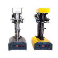 Machine de capsulage semi-automatique REALMAX pour boîtes de conserve – Structure industrielle durable – Scelleuse de canettes en verre et métal pour sodas – Machine de capsulage et de sertissage