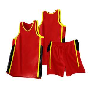 Camiseta de baloncesto de alta calidad con impresión gratuita, conjunto de camisetas de práctica reversibles de baloncesto para hombres con impresión personalizada - Product Image 4