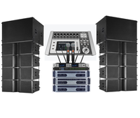 Système de sonorisation professionnel complet avec enceintes Line Array doubles de 10 pouces et caisson de basses de 18 pouces, système de sonorisation extérieur