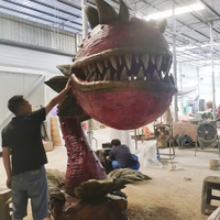 Grande fleur animatronique géante, plante carnivore artificielle, accessoire pour parcs d'Halloween et maisons hantées