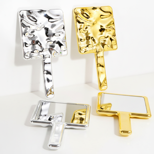 <span class=keywords><strong>กระจก</strong></span>แต่งหน้าพกพาแบบพลาสติกทรงสี่เหลี่ยม <span class=keywords><strong>กระจก</strong></span>มือถือความคมชัดสูงสำหรับร้านเสริมสวย พร้อมด้ามจับ - Product Image 1