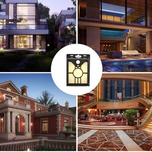 Solar Garden <b>Light</b> <b>Led</b> Wall Mount Warm <b>Light</b> With <b>Motion</b> <b>Sensor</b> Waterproof Outdoor Lamp For Patio Yard Decor - Product Image 5