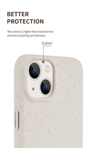<span class=keywords><strong>Coque</strong></span> de <span class=keywords><strong>téléphone</strong></span> biodégradable durable compostable <span class=keywords><strong>écologique</strong></span> en paille de blé pour iPhone 14 Pro Max - Product Image 6