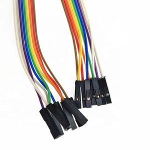 Câble plat électronique personnalisé 9 broches 2,54 mm pour écran LCD femelle DB9 avec éclairage LED, conforme RoHS - Product Image 1
