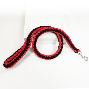 Toptan naylon sekiz iplikçik dokuma çekiş halat için büyük orta ölçekli köpekler Golden Retriever patlamaya dayanıklı köpek tasma delme - Product Image 5
