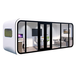 20Ft สินค้าใหม่บ้านจิ๋วแบบพกพาถอดออกได้บ้านภาชนะสำเร็จรูปแคปซูลห้องโดยสารแอปเปิ้ล